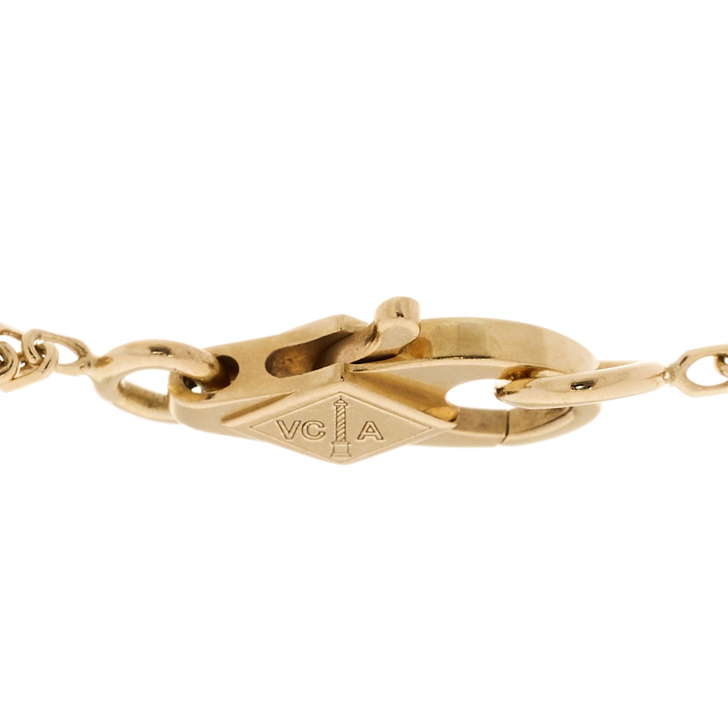 18K Yellow Gold Mother of Pearl Sweet Alhambra Bracelet