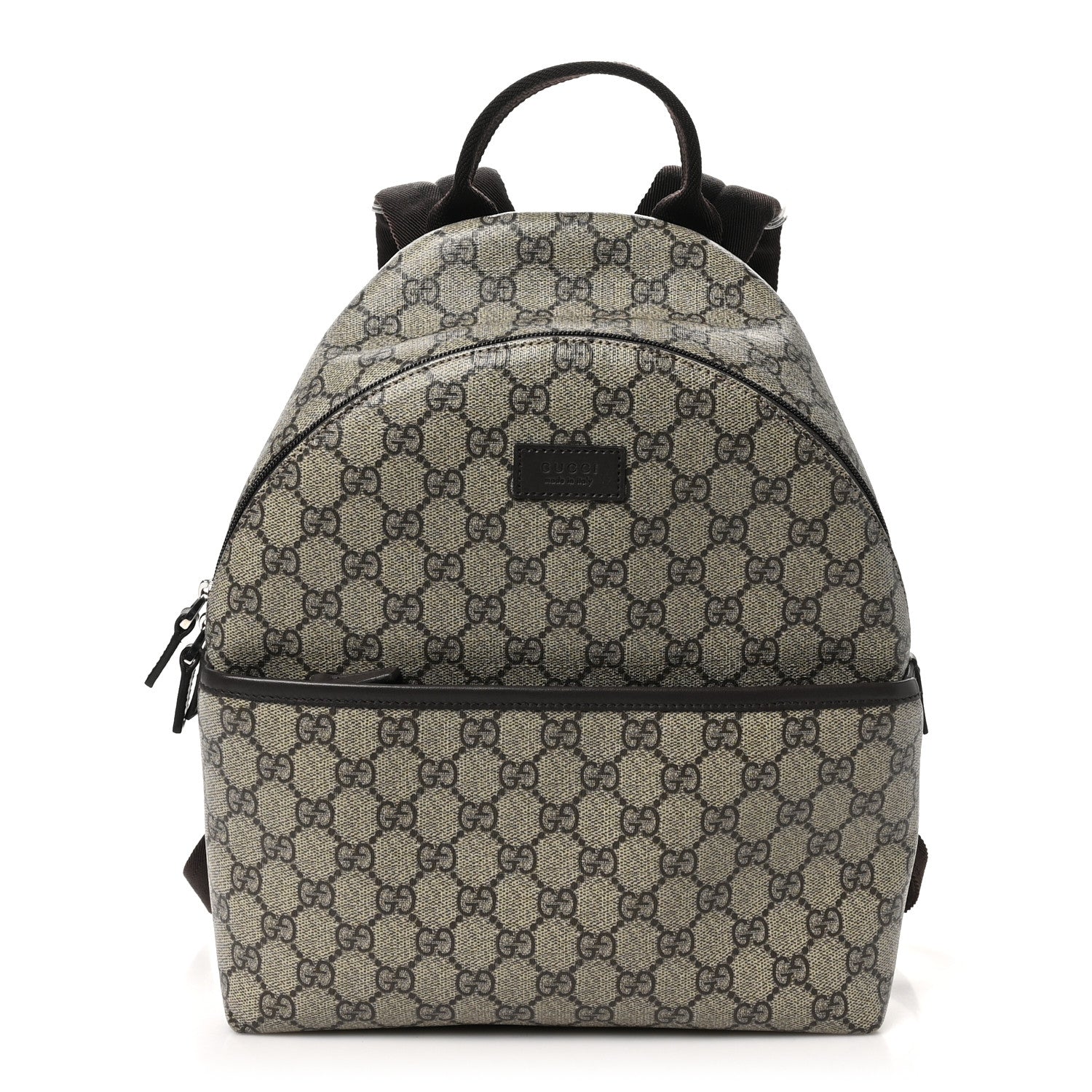 GG Supreme Monogram Margaux Calfskin Childrens Day Backpack Beige Ebony Cocoa Dark Chocolate