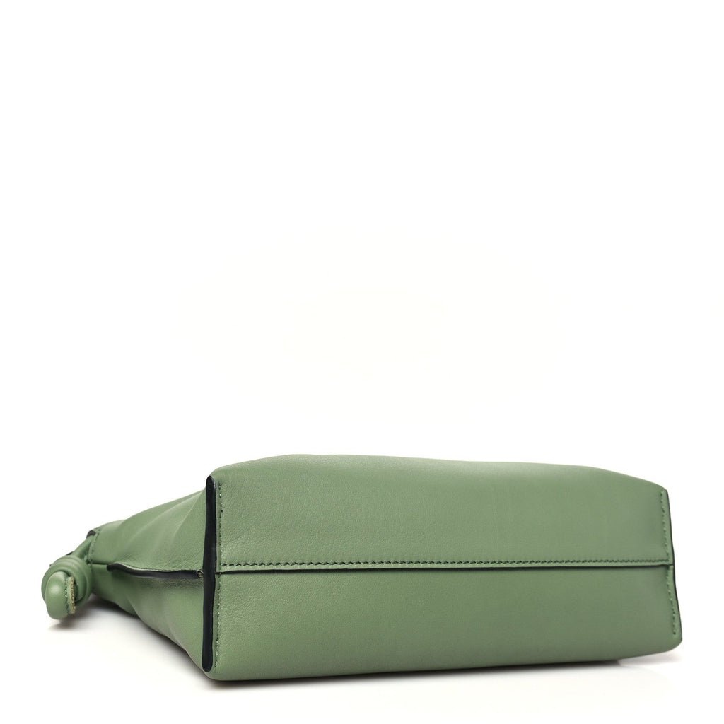 Calfskin Mini Flamenco Knot Clutch Rosemary