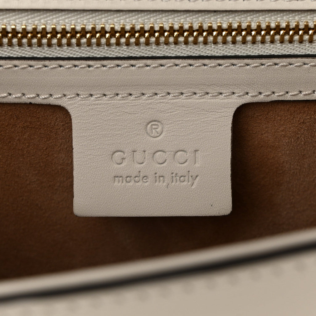 Calfskin Small Sylvie Shoulder Bag Off White