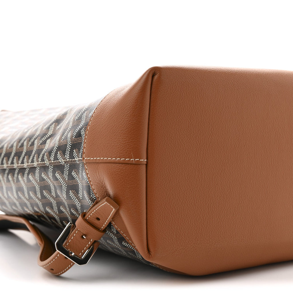 Goyardine Calfskin Cisalpin Backpack Black Gold