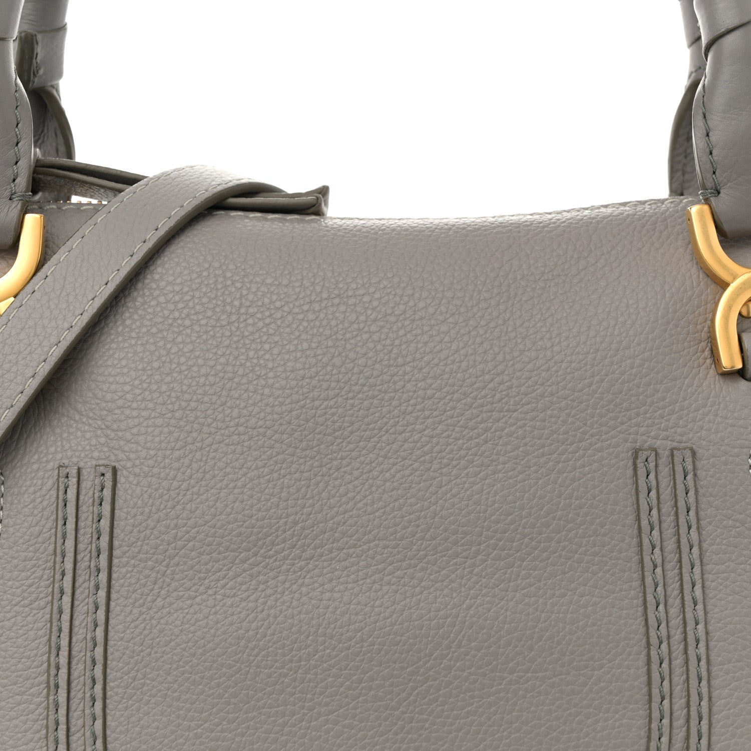 Calfskin Medium Marcie Satchel Cashmere Grey