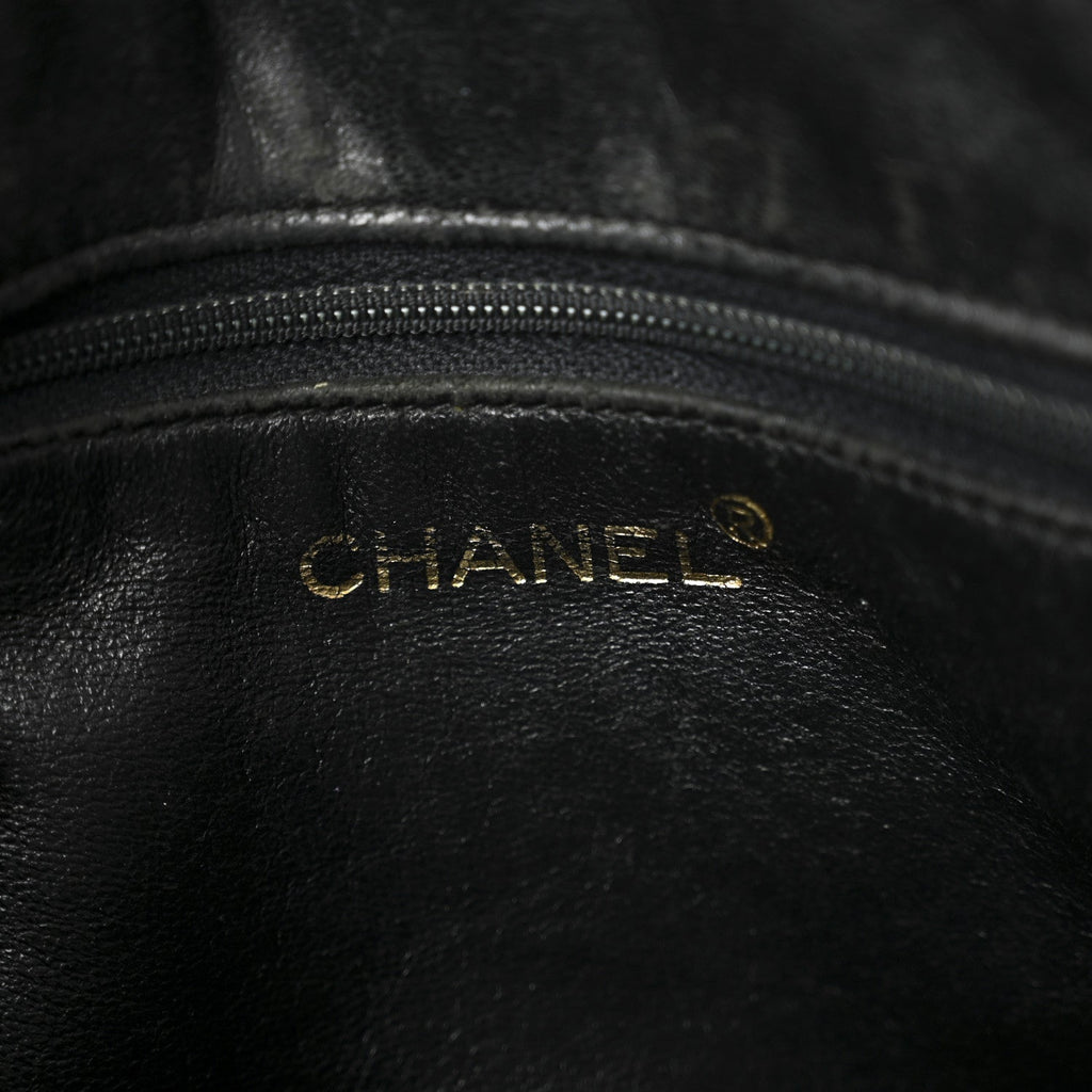 Caviar Quilted Camera Case Black