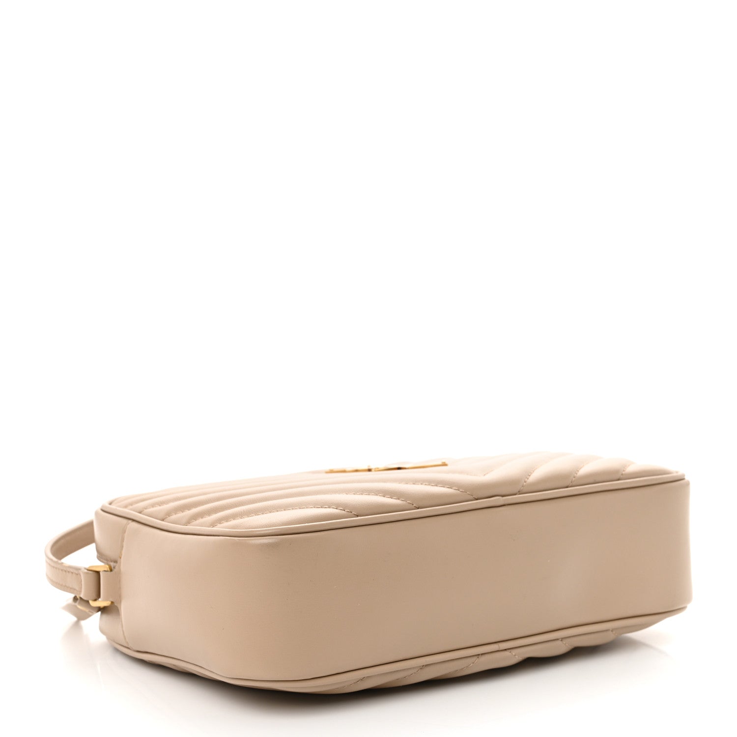 Calfskin Matelasse Monogram Lou Camera Bag Dark Beige