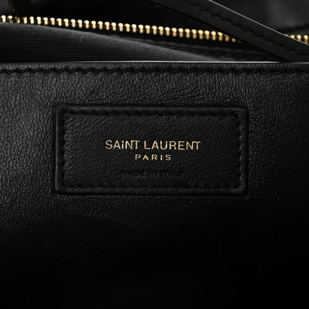 Lambskin Matelasse Monogram Large Jamie 4.3 Black