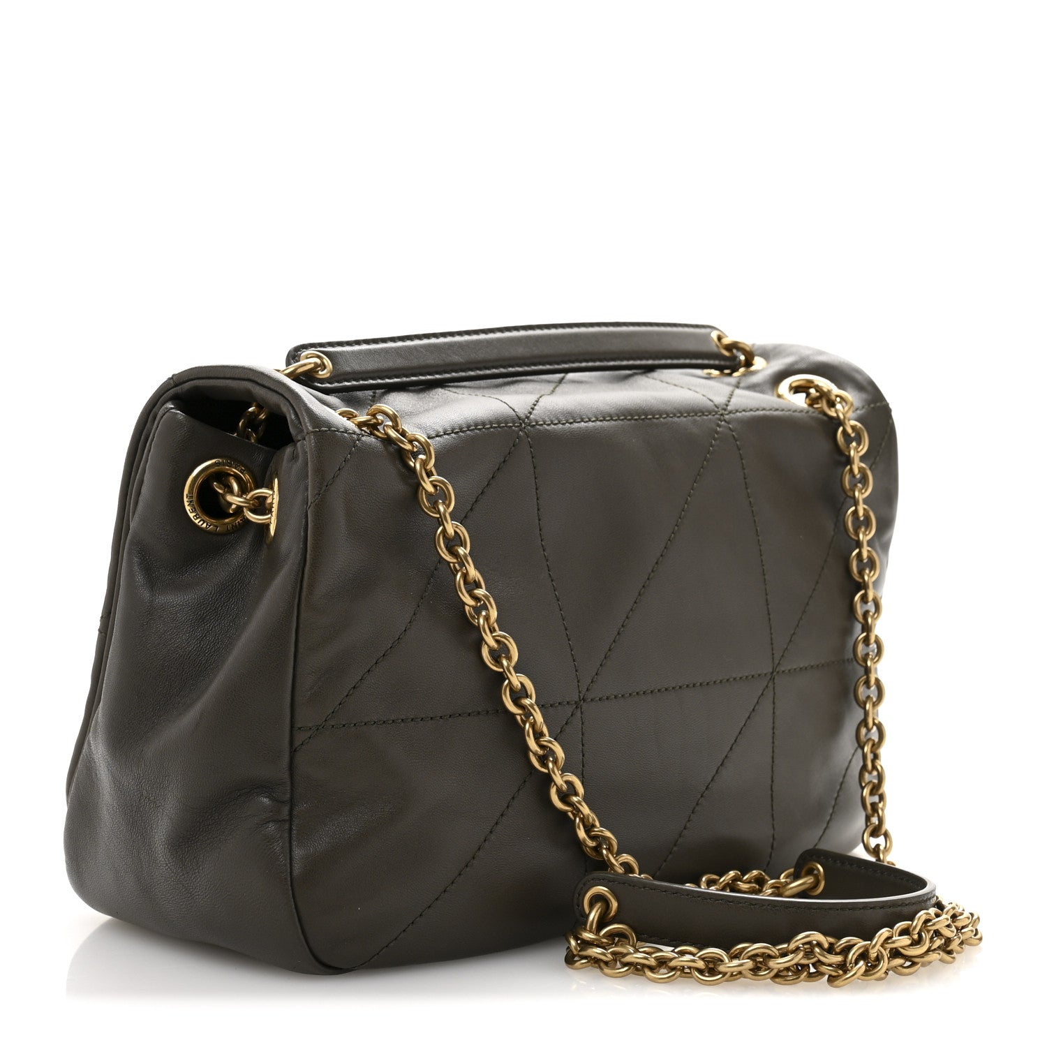 Lambskin Matelasse Monogram Small Jamie 4.3 Light Musk