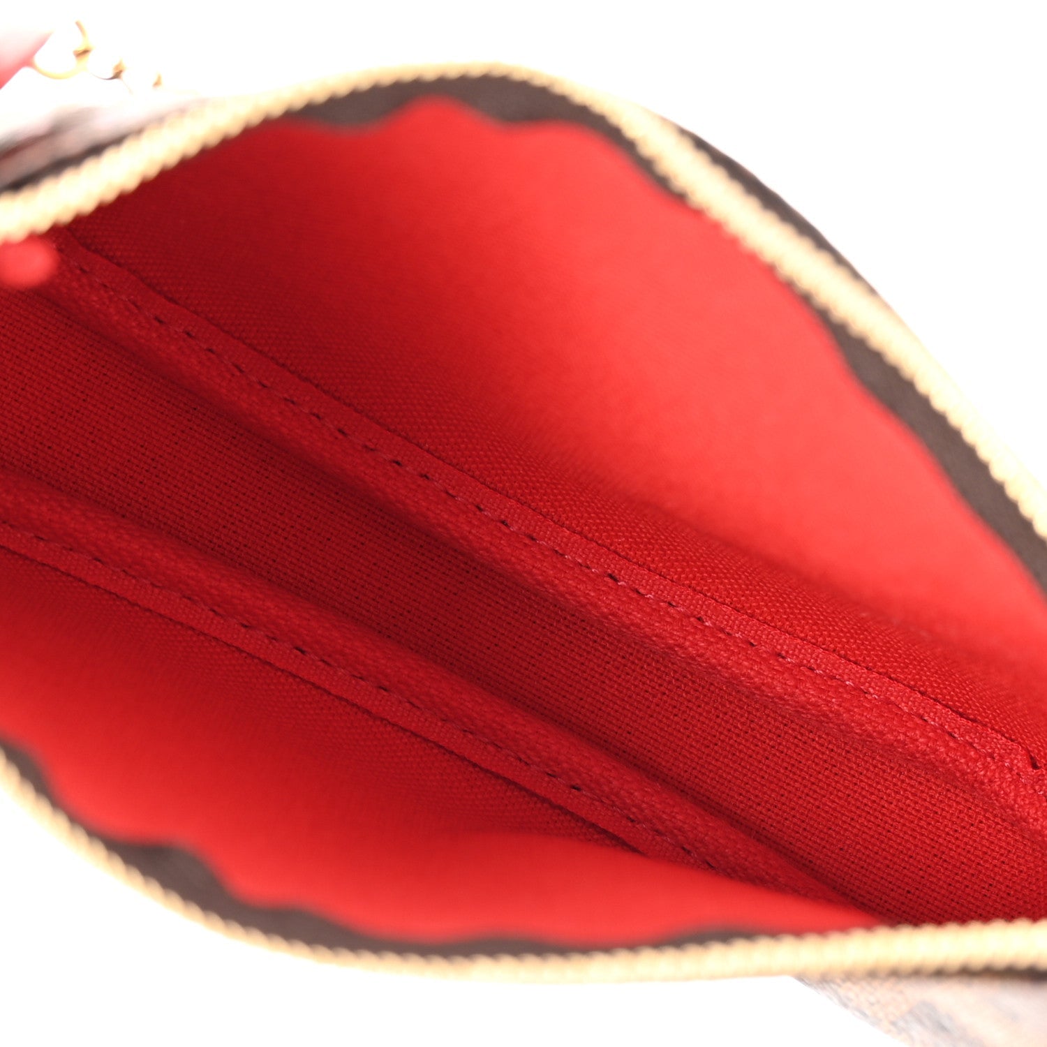 Damier Ebene 2019 Christmas Animation Mini Pochette Accessories Red