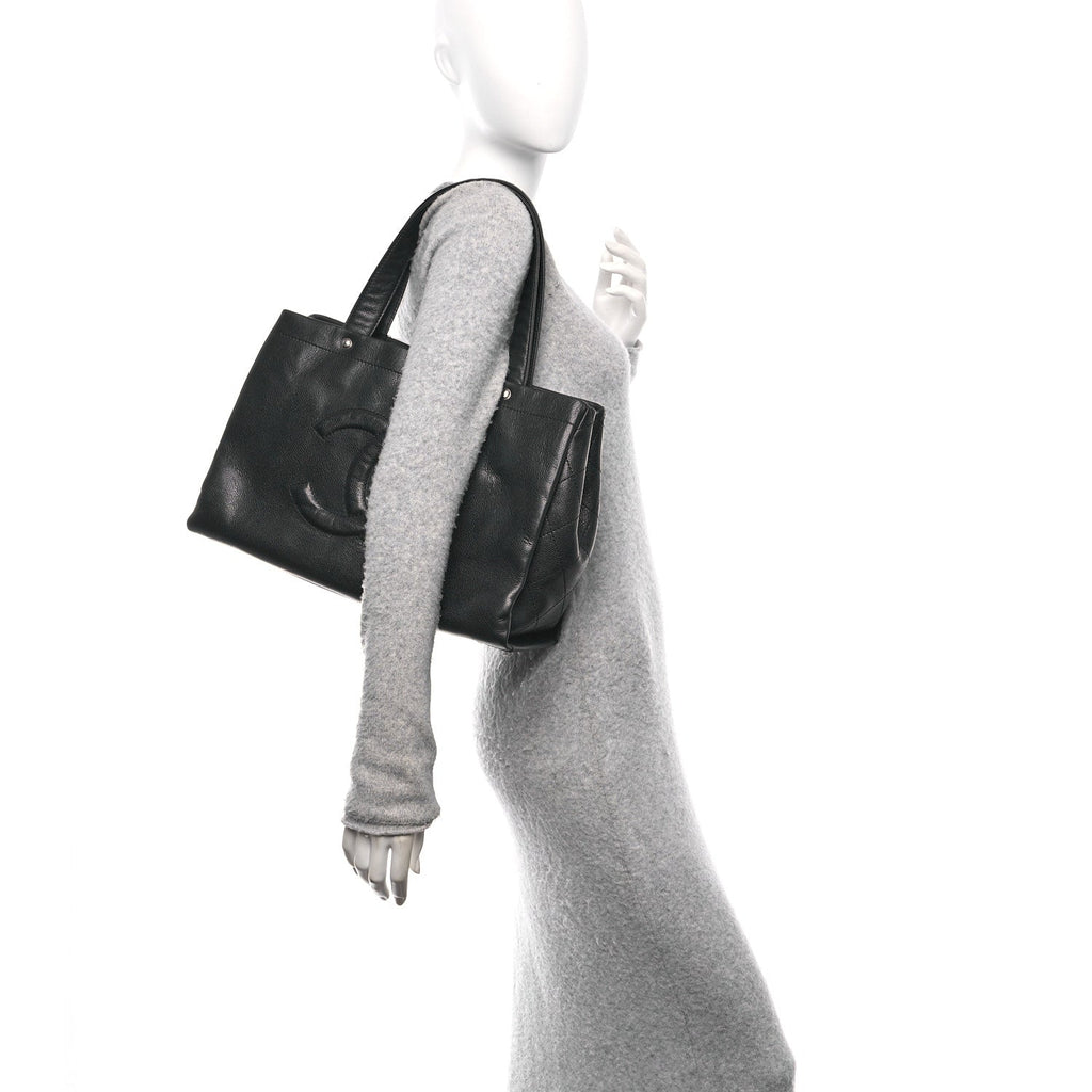 Caviar Executive Cerf Shopper Tote Black