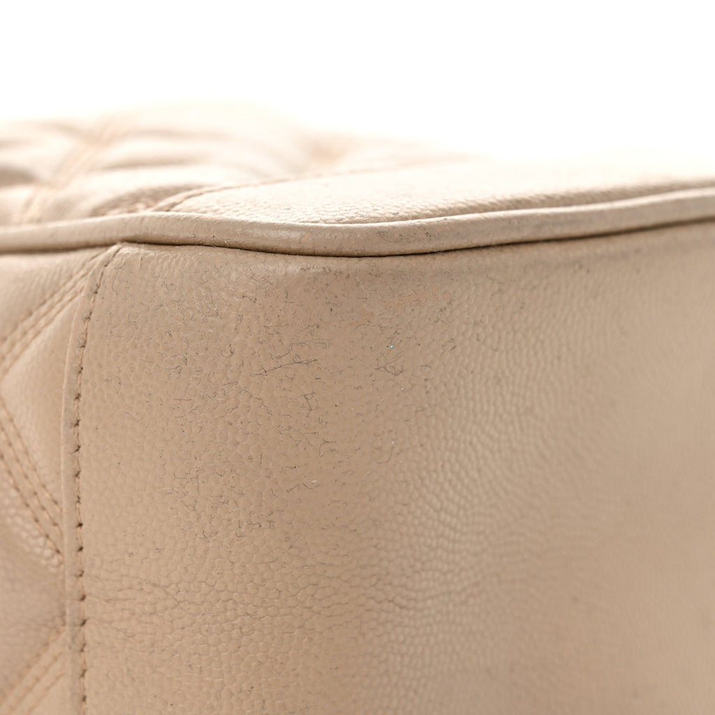 Grain de Poudre Quilted 80's Vanity Bag Dark Beige