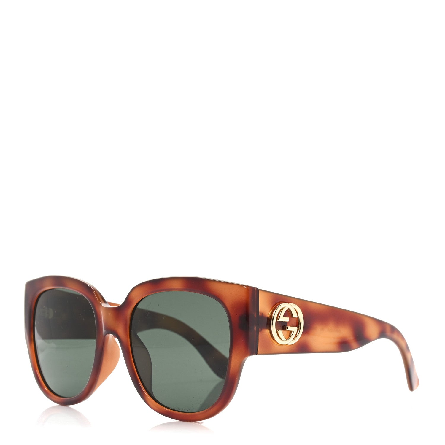 Acetate Square Frame Sunglasses GG0142SA Tortoise