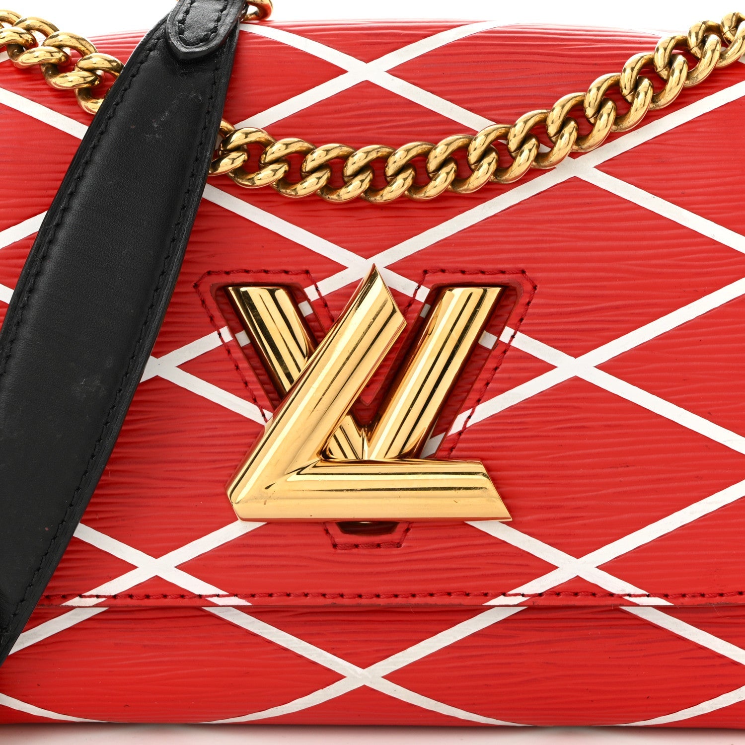 Epi Malletage Twist Shoulder Bag PM Rouge