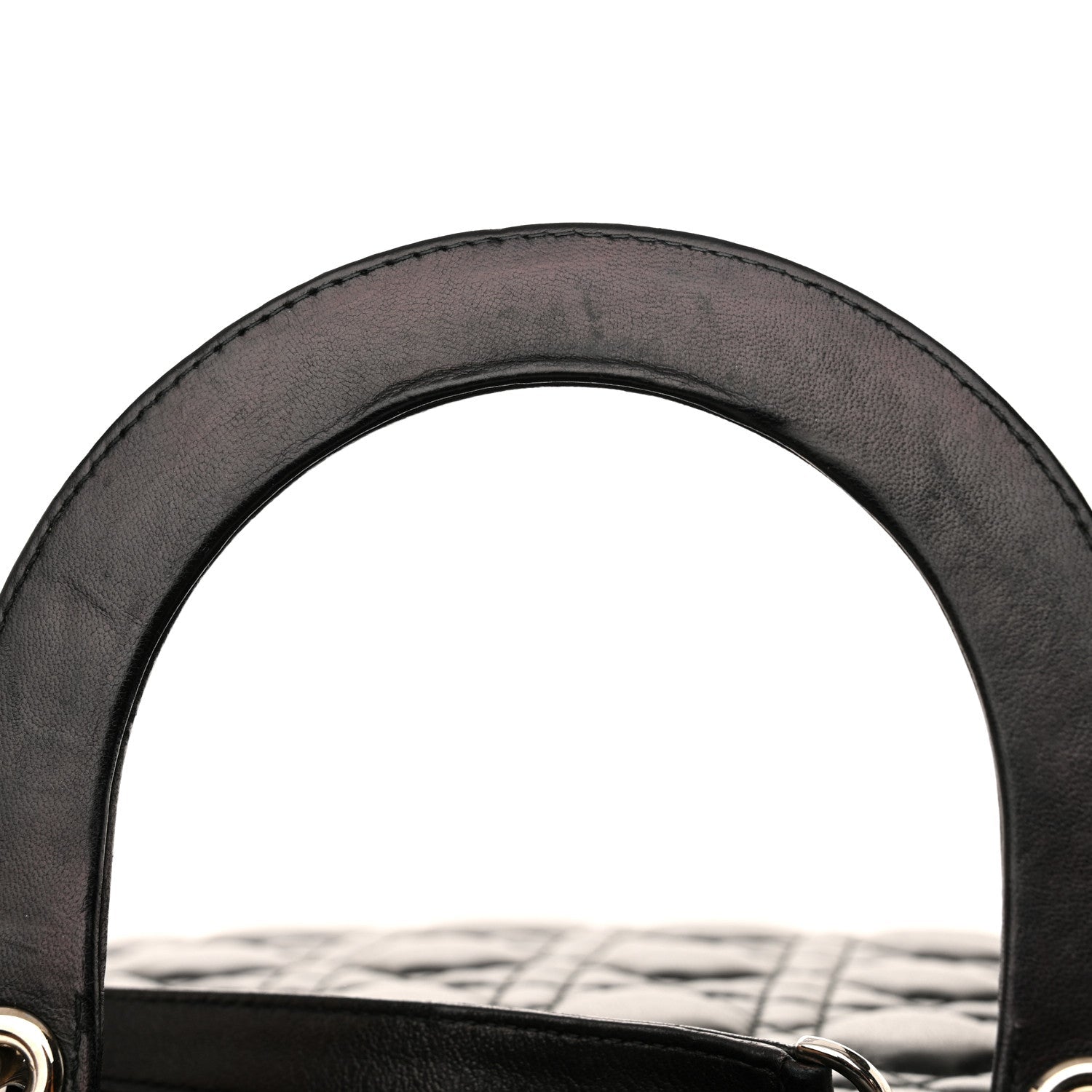 Lambskin Cannage Large Lady Dior Black