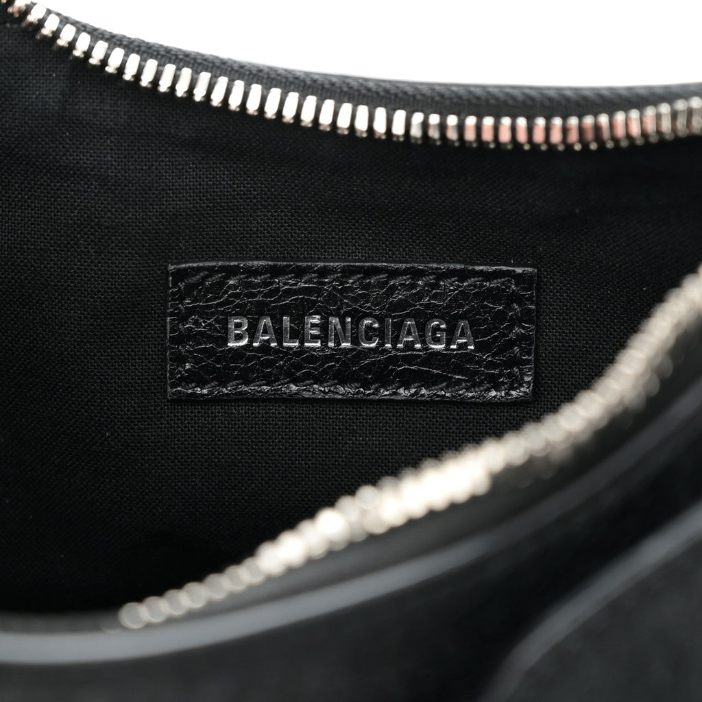 Agneau Arena Le Cagole Shoulder Bag XS Black