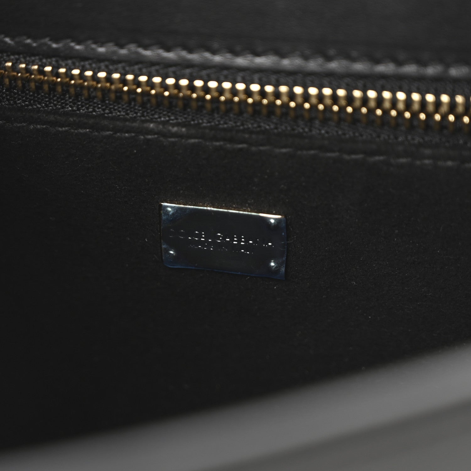 Calfskin DG Logo Flap Crossbody Bag Black