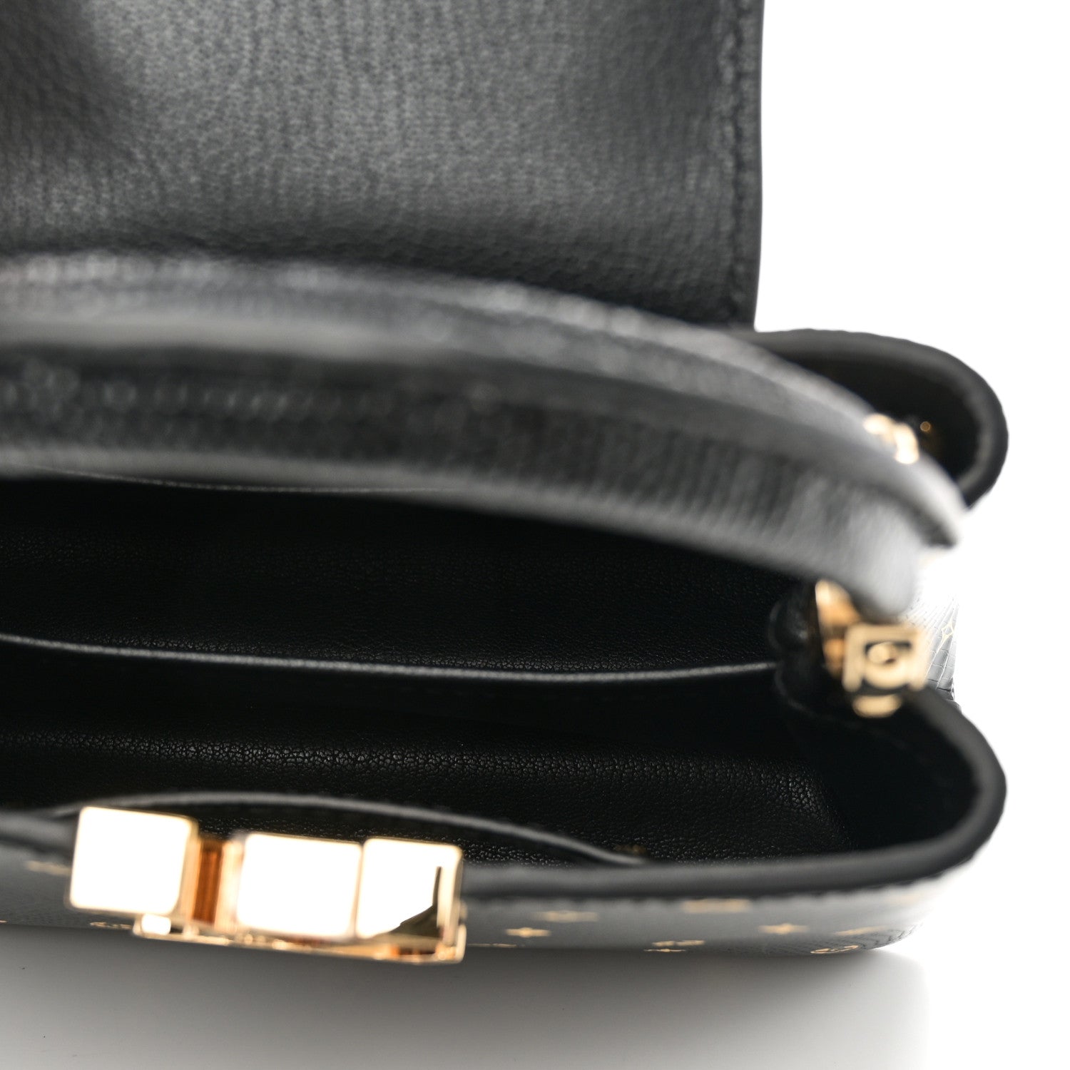 Lizard Capucines Mini Black