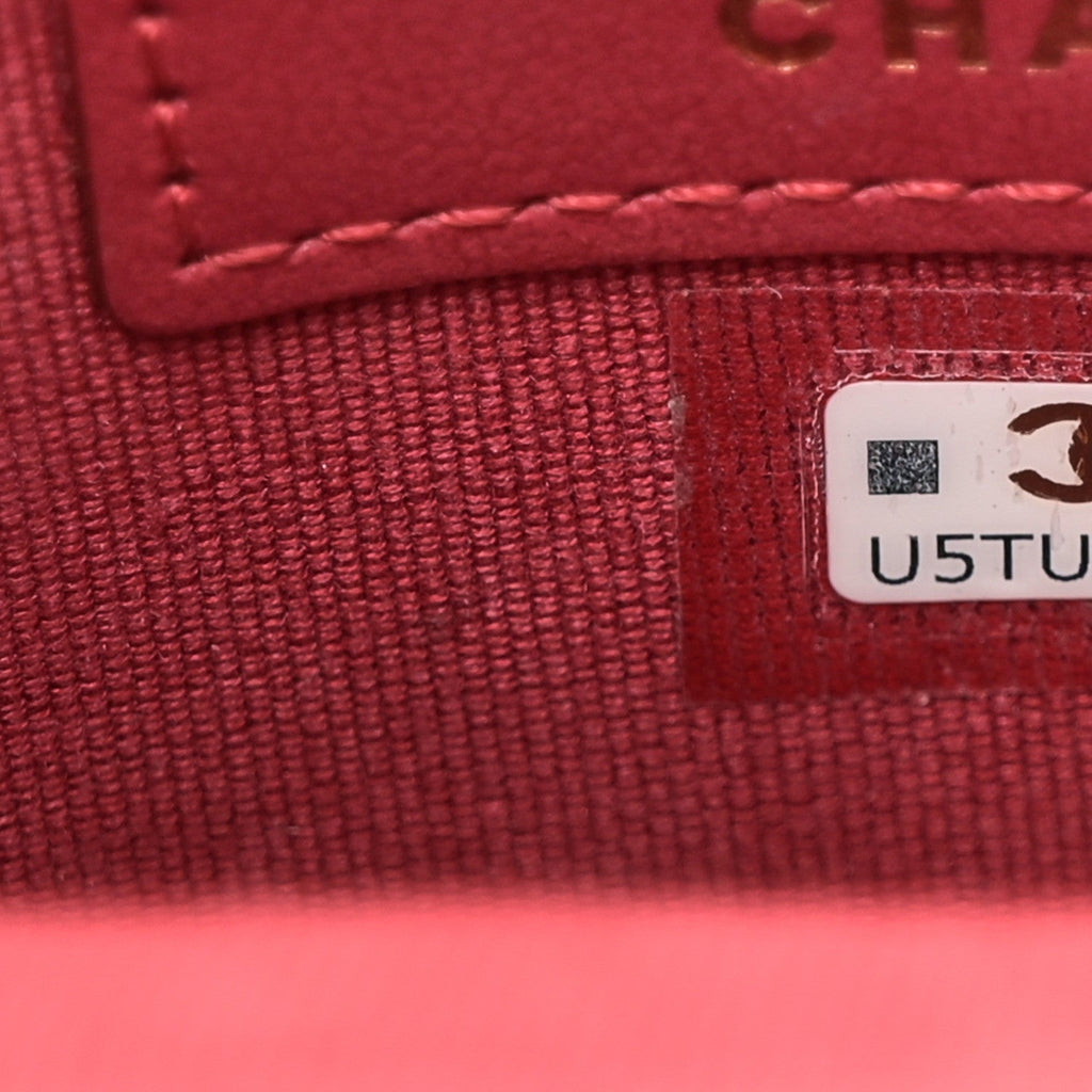 Jersey Quilted Micro Mini Flap Black