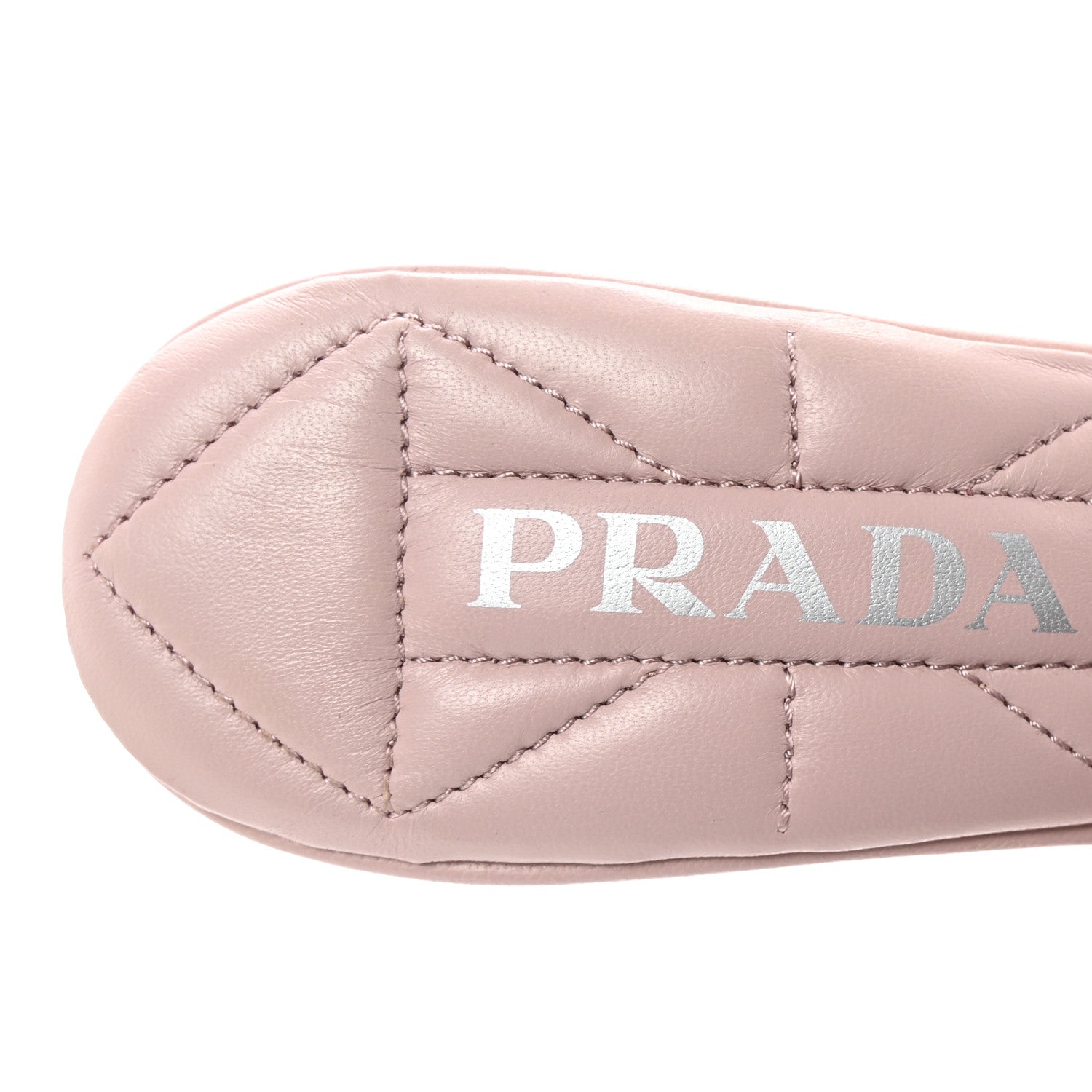 Fabric Logo Embroidered 65mm Block Heel Slide Sandals 38 Alabastro Talco