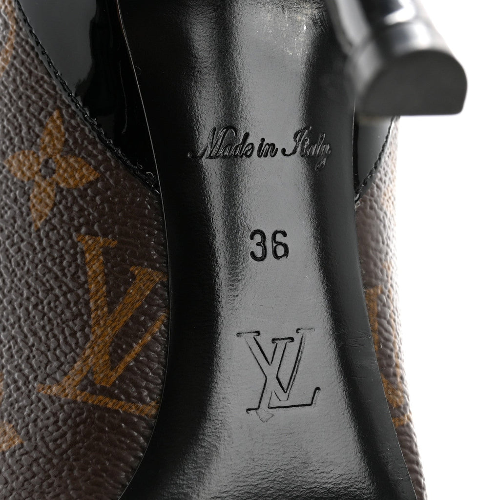 Monogram Cherie Pumps 36 Black