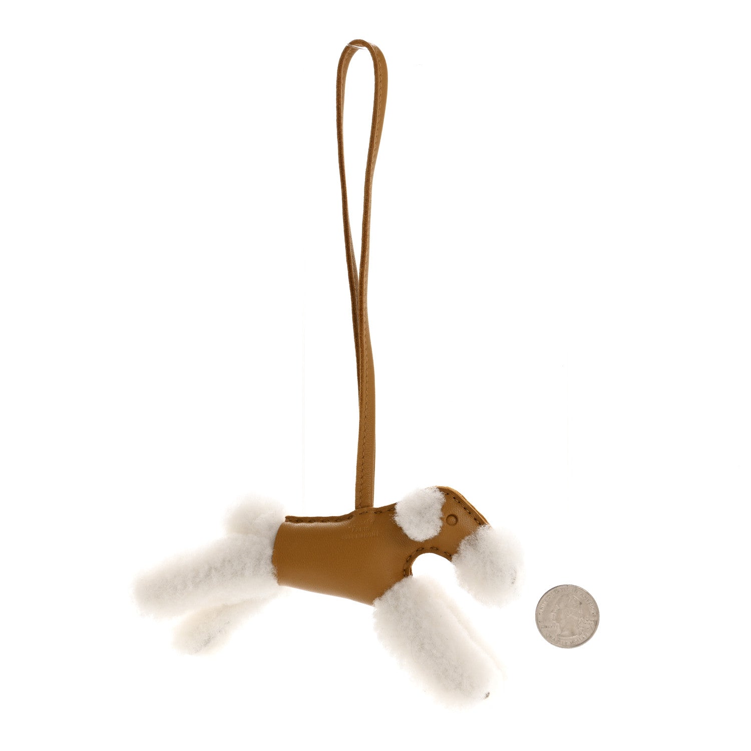 Milo Lambskin Shearling Budy Charm Biscuit