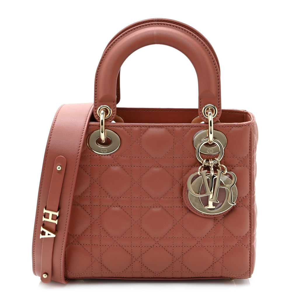 Lambskin Cannage Small My ABCDior Lady Dior Rust