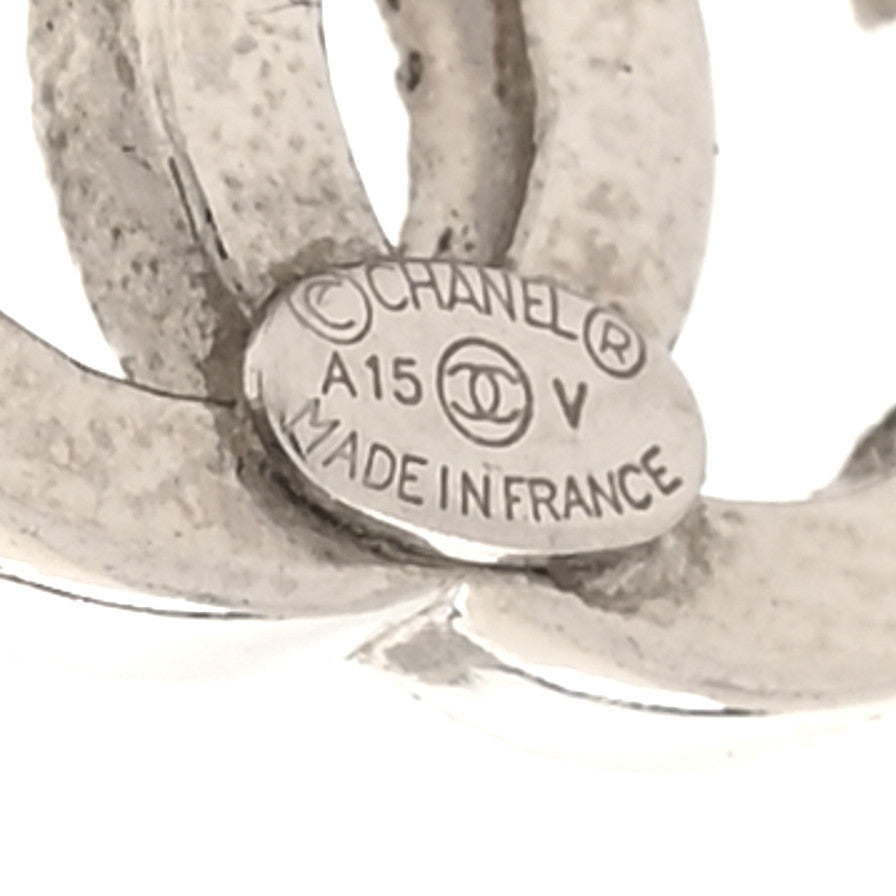 Crystal CC Earrings Silver