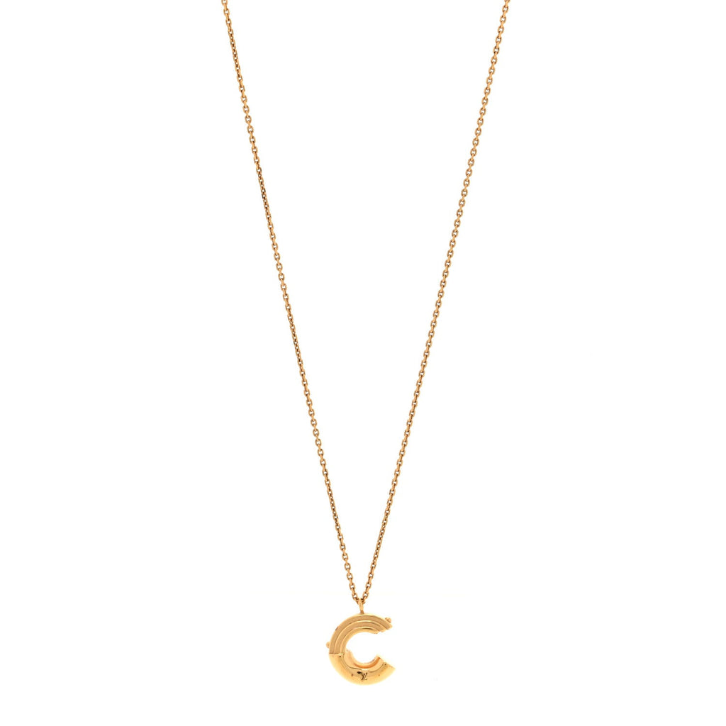 LV And Me Letter C Necklace Gold