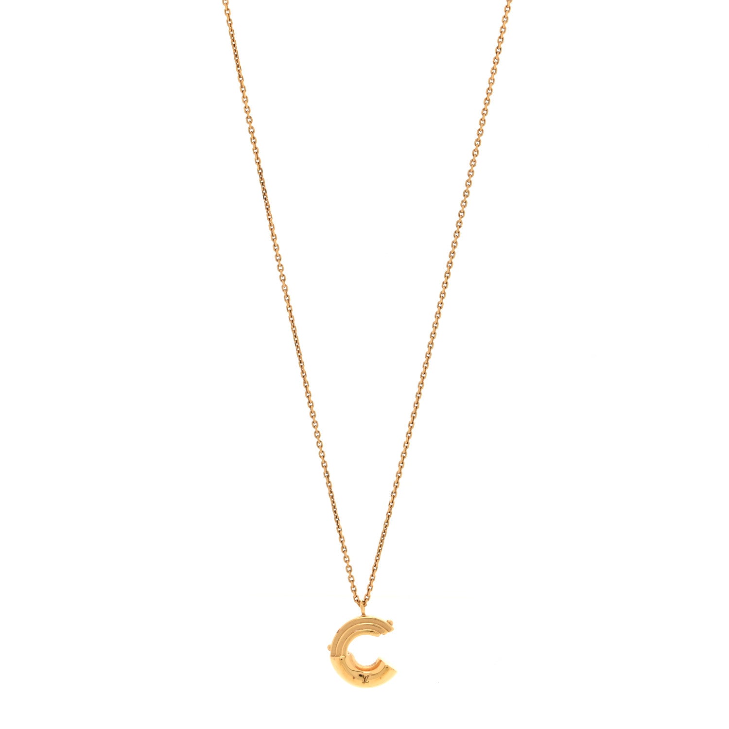 LV And Me Letter C Necklace Gold