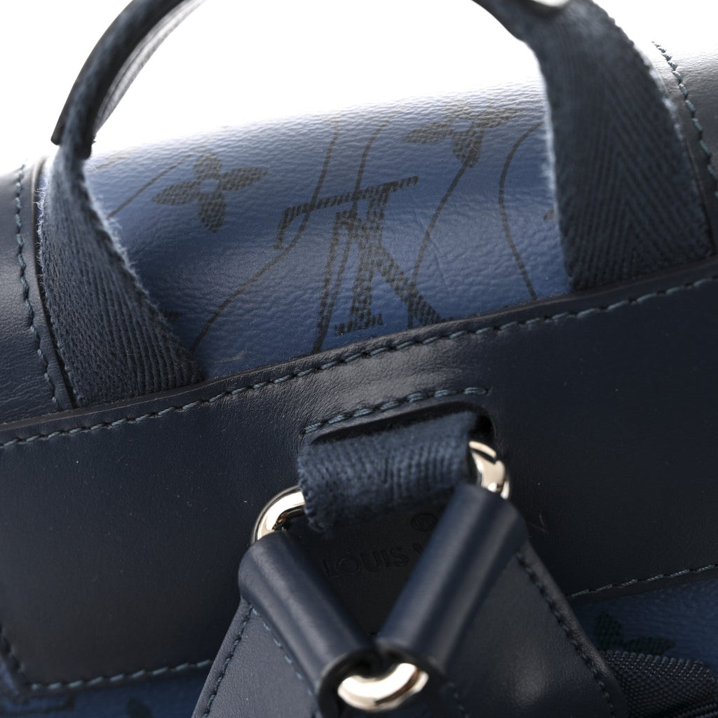 Monogram Aquagarden Christopher MM Backpack Abyss Blue