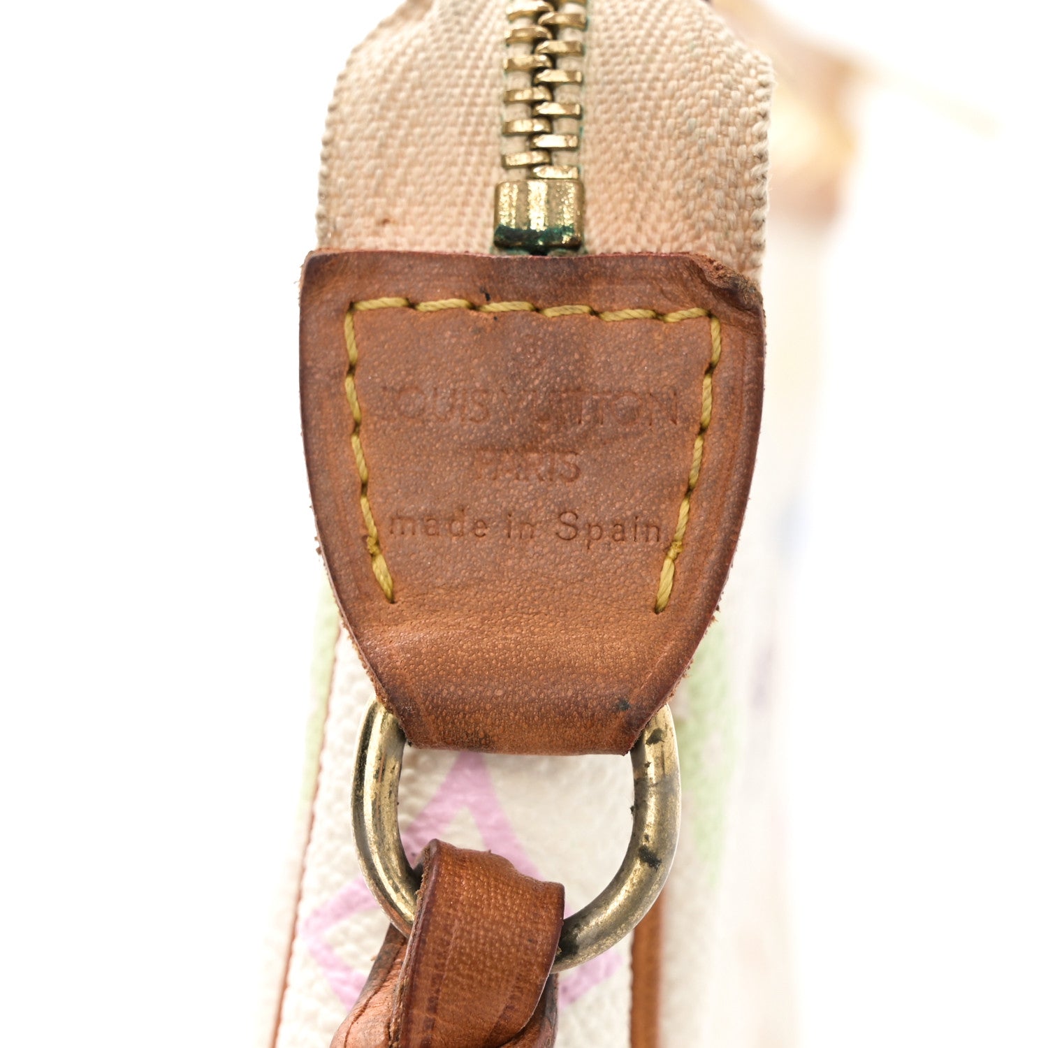 Monogram Multicolor Pochette Accessories White