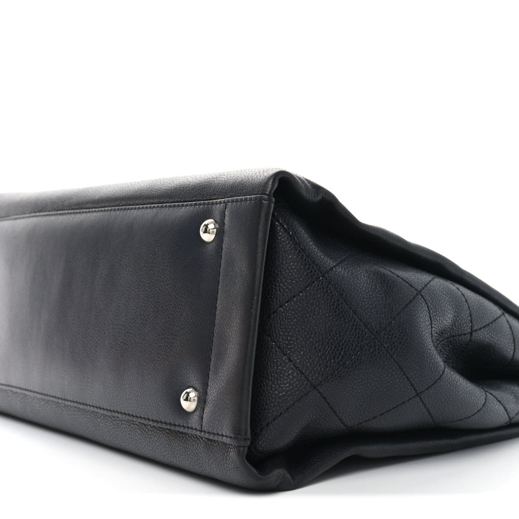 Caviar Executive Cerf Shopper Tote Black