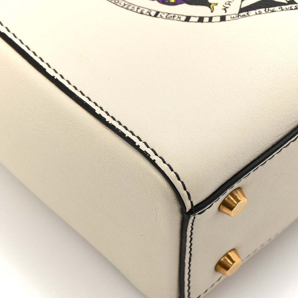 Calfskin Niki De Saint Phalle Heart Mini Supple Lady Dior Off White