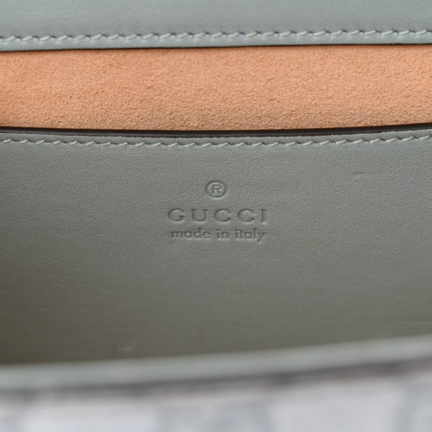 GG Supreme Monogram Calfskin Small Padlock Shoulder Bag Light Blue