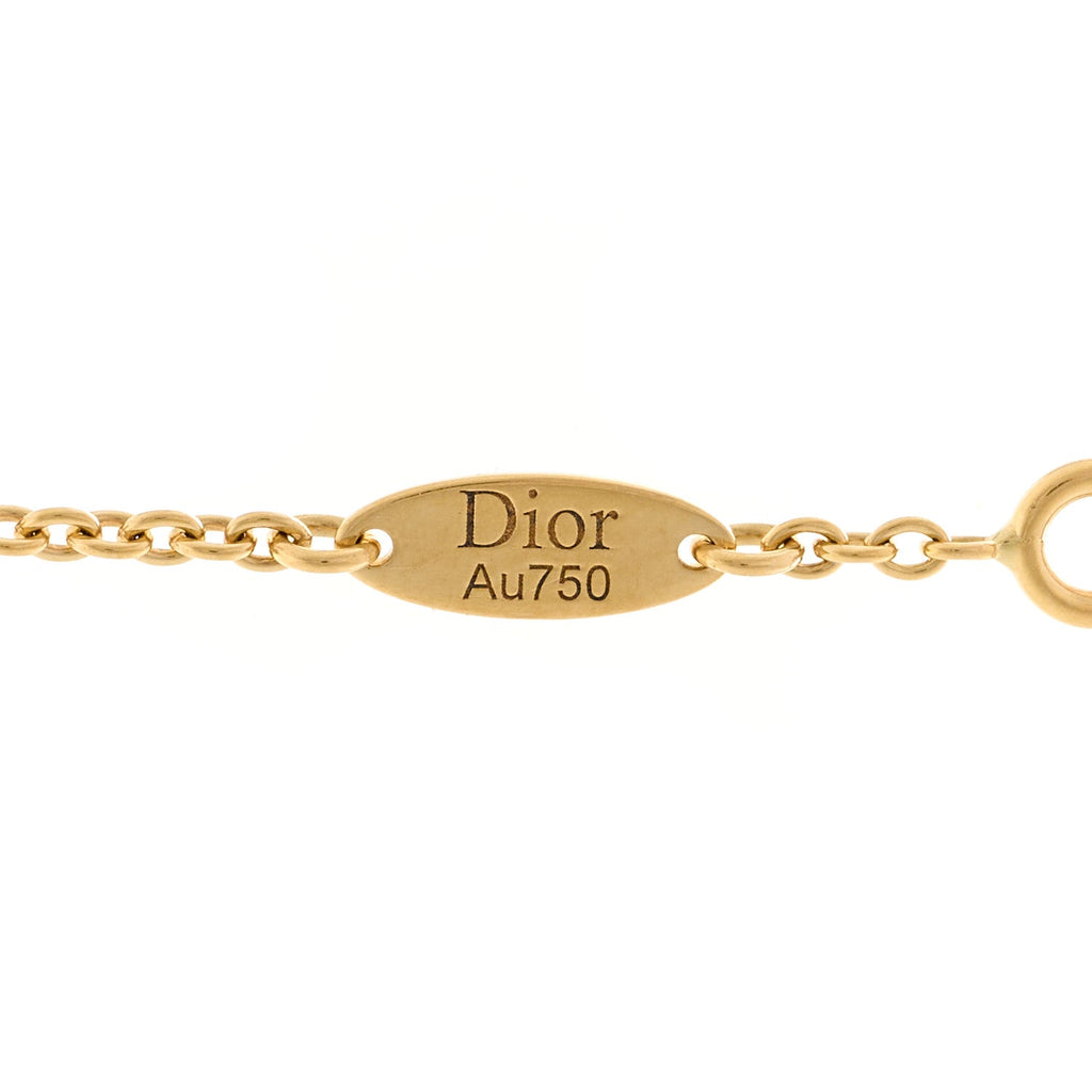 18K Yellow White Gold Diamond Black Onyx Mother of Pearl Rose Celeste Pendant Necklace