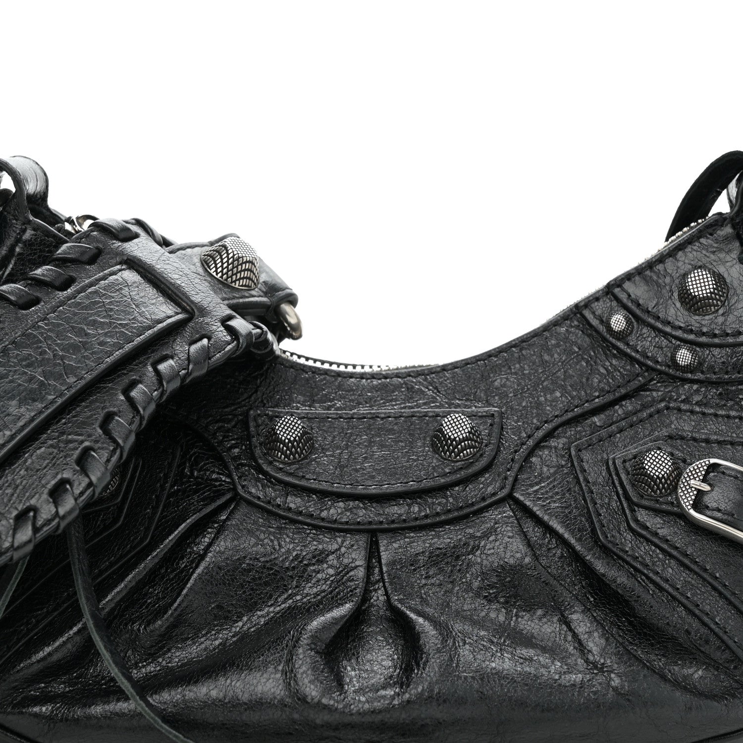 Agneau Arena Le Cagole Shoulder Bag XS Black