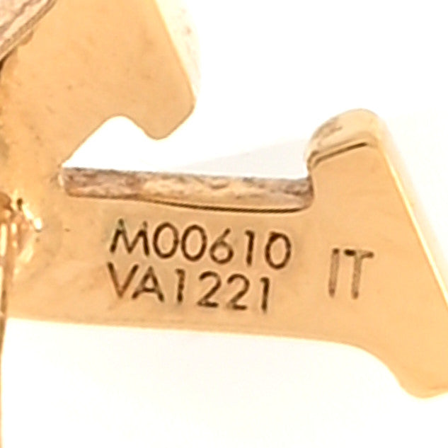 Metal LV Iconic Earrings Gold