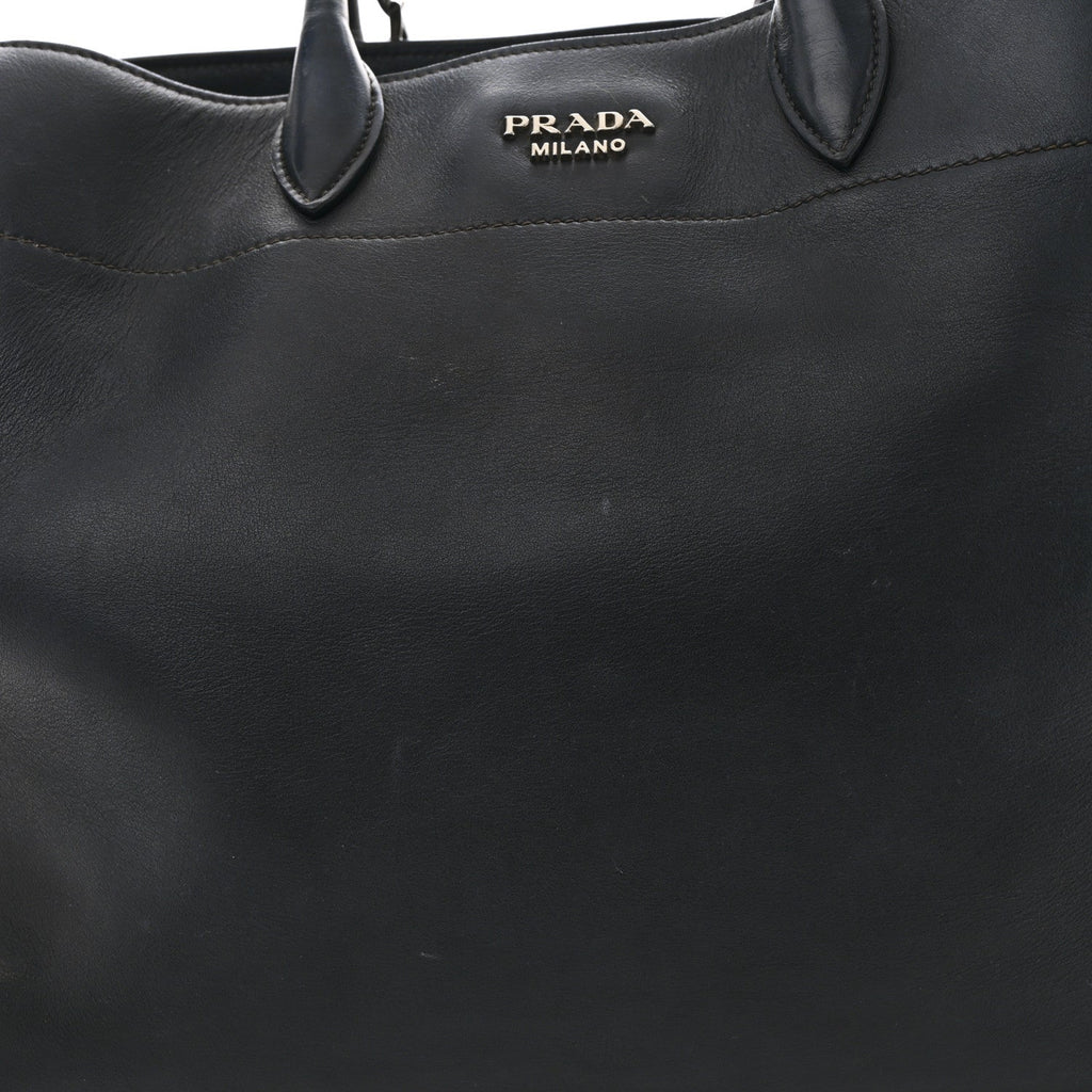 City Calf Tote Black