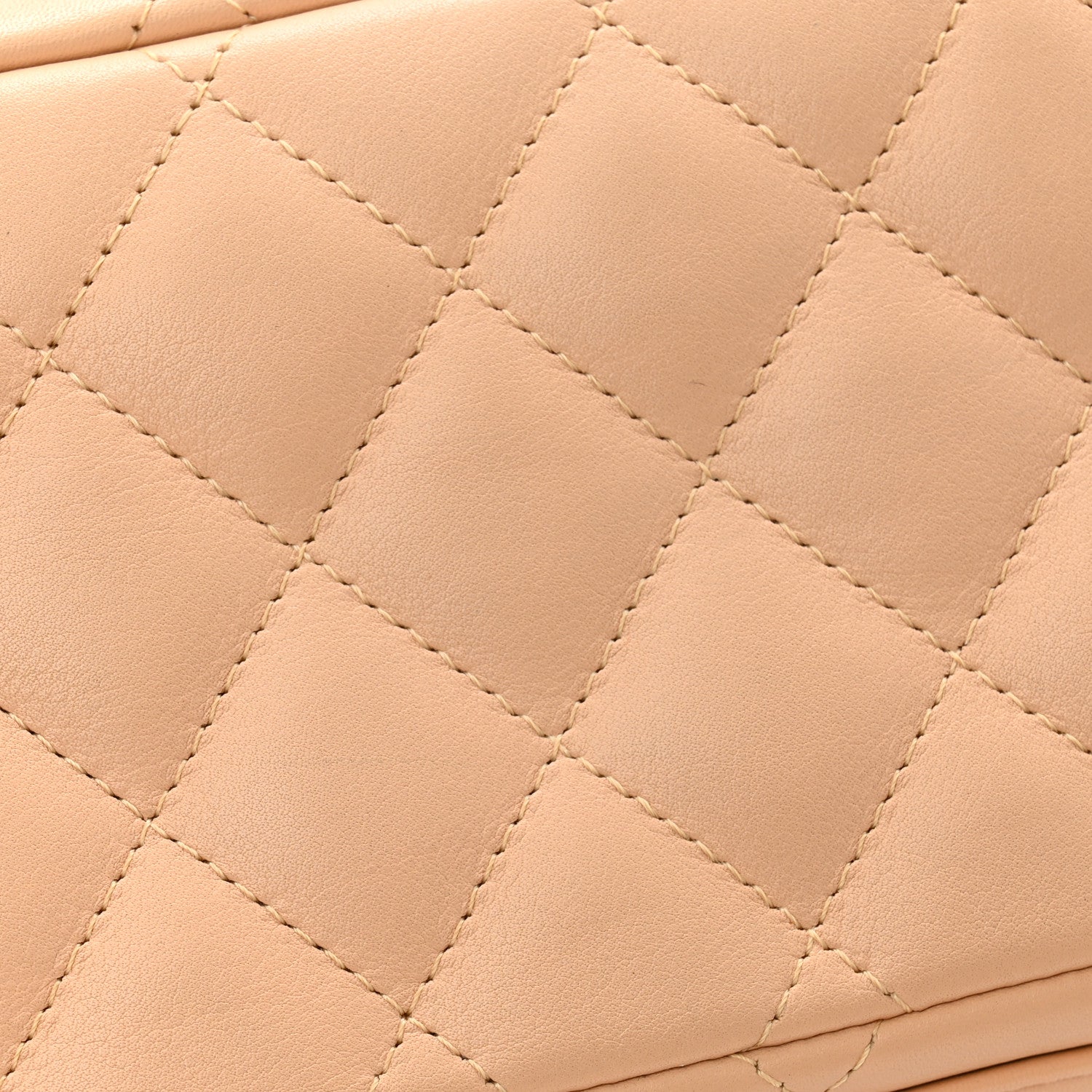 Calfskin Quilted Small Cambon Bowler Beige