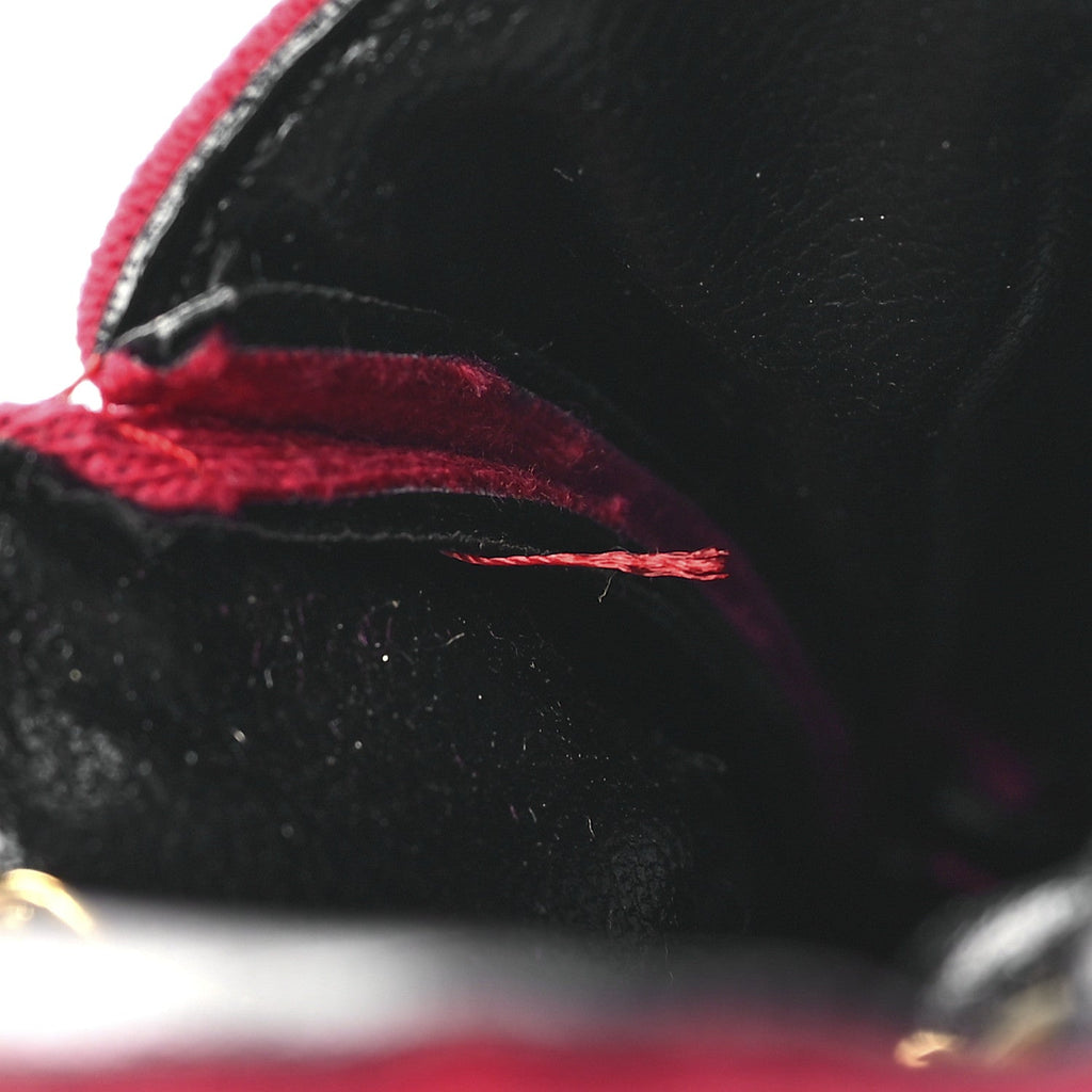 Jersey Quilted Micro Flap Bag Red