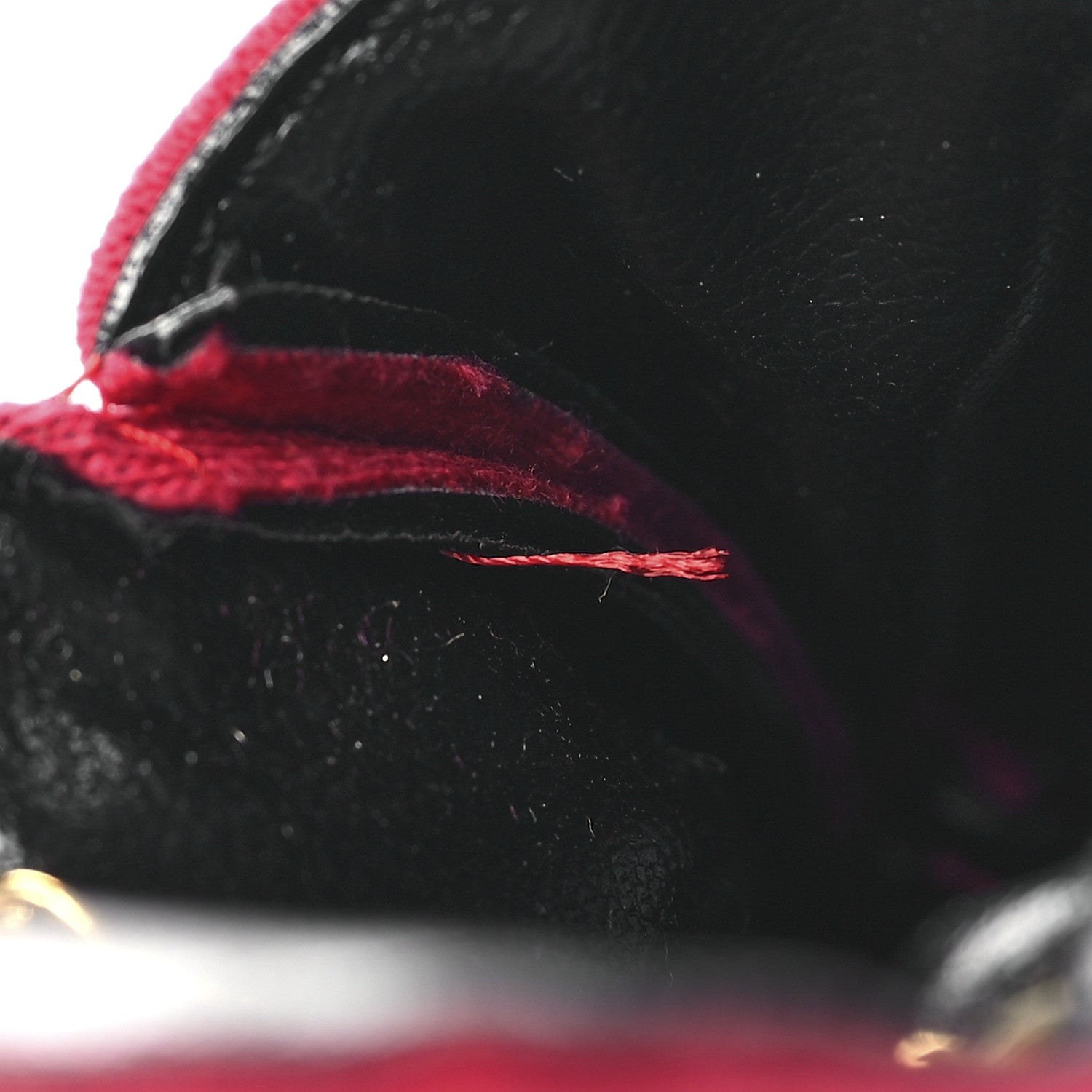 Jersey Quilted Micro Flap Bag Red