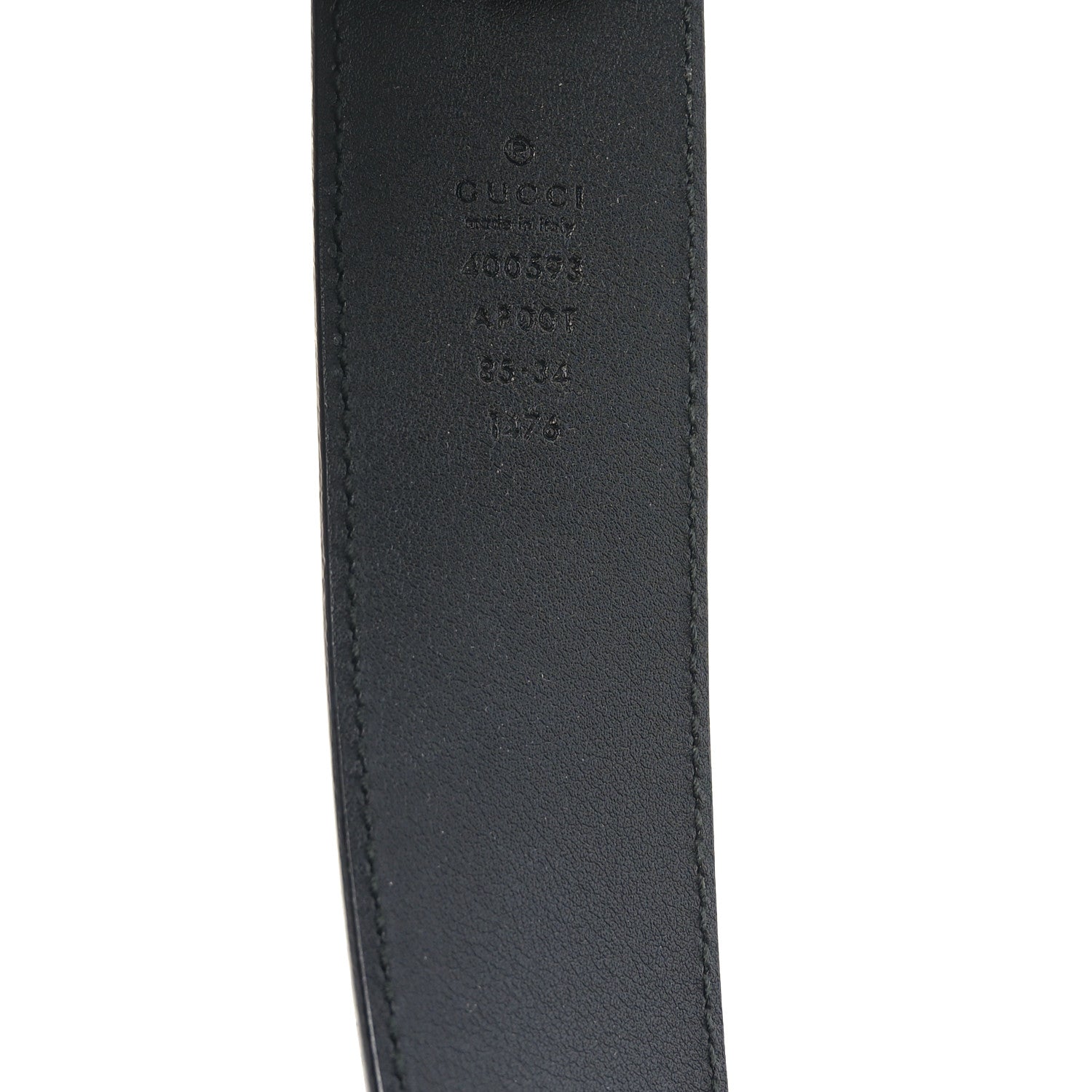 Calfskin Double G 40mm Belt 85 34 Black