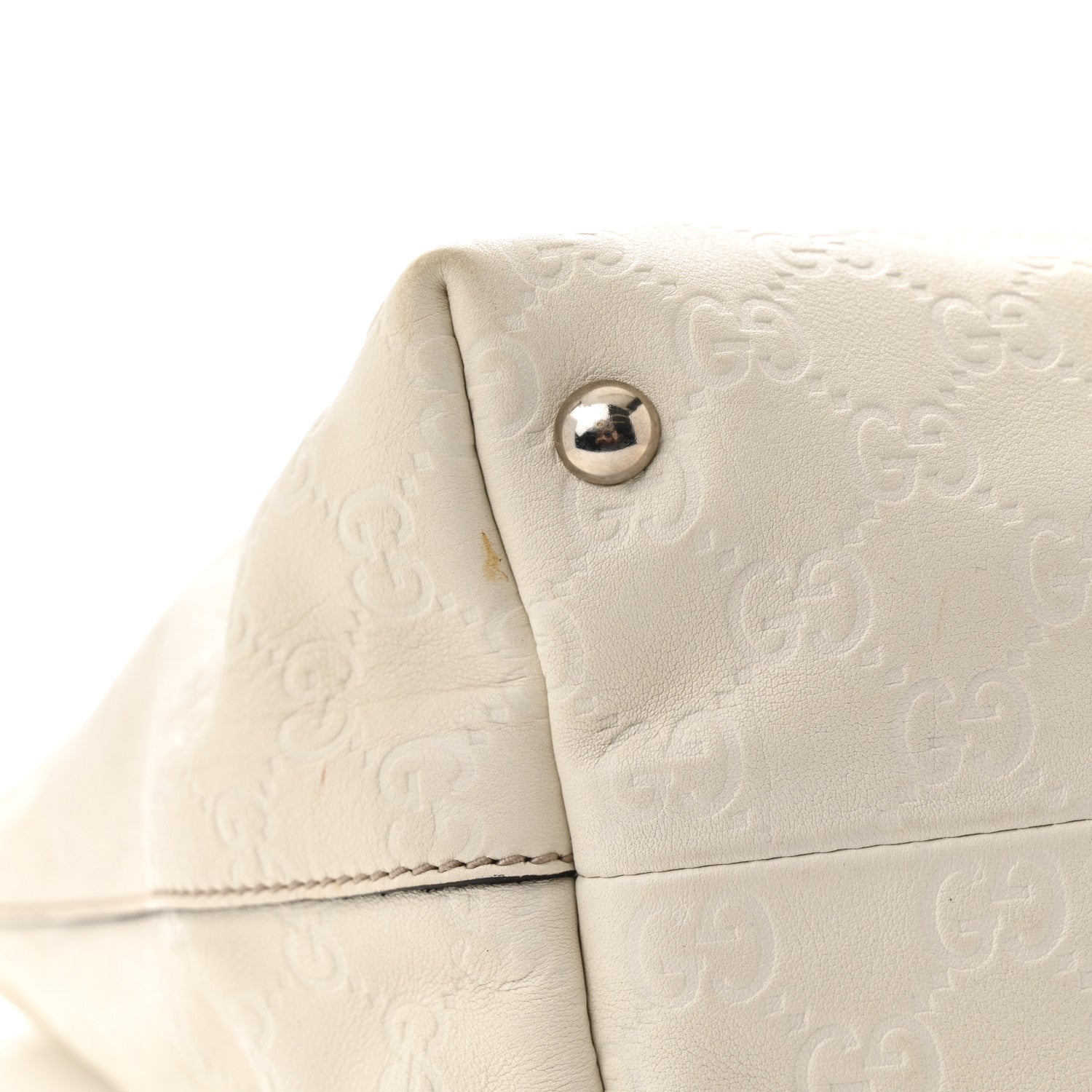 Guccissima Medium Icon Bit Tote Off White