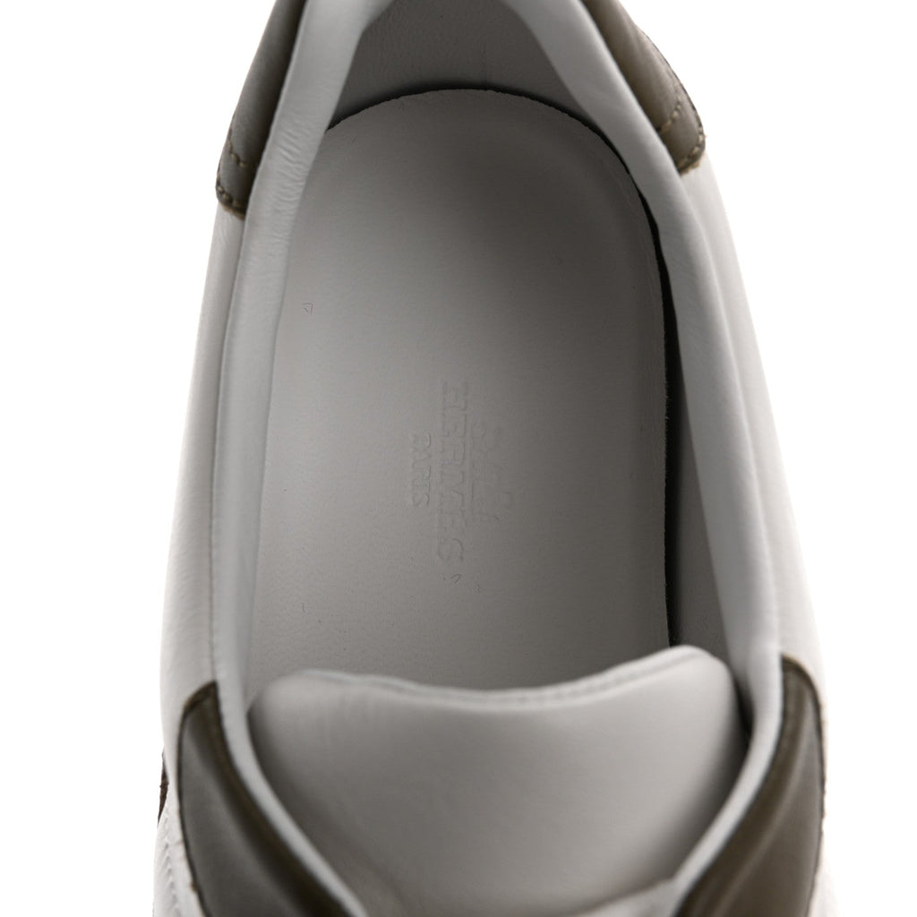 Calfskin Suede Mens Trail Sneakers 42 Beige Glaise Multicolor