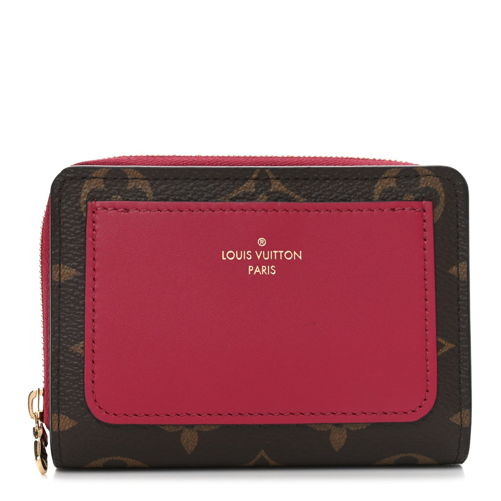 Monogram Lou Zippy Compact Wallet Red