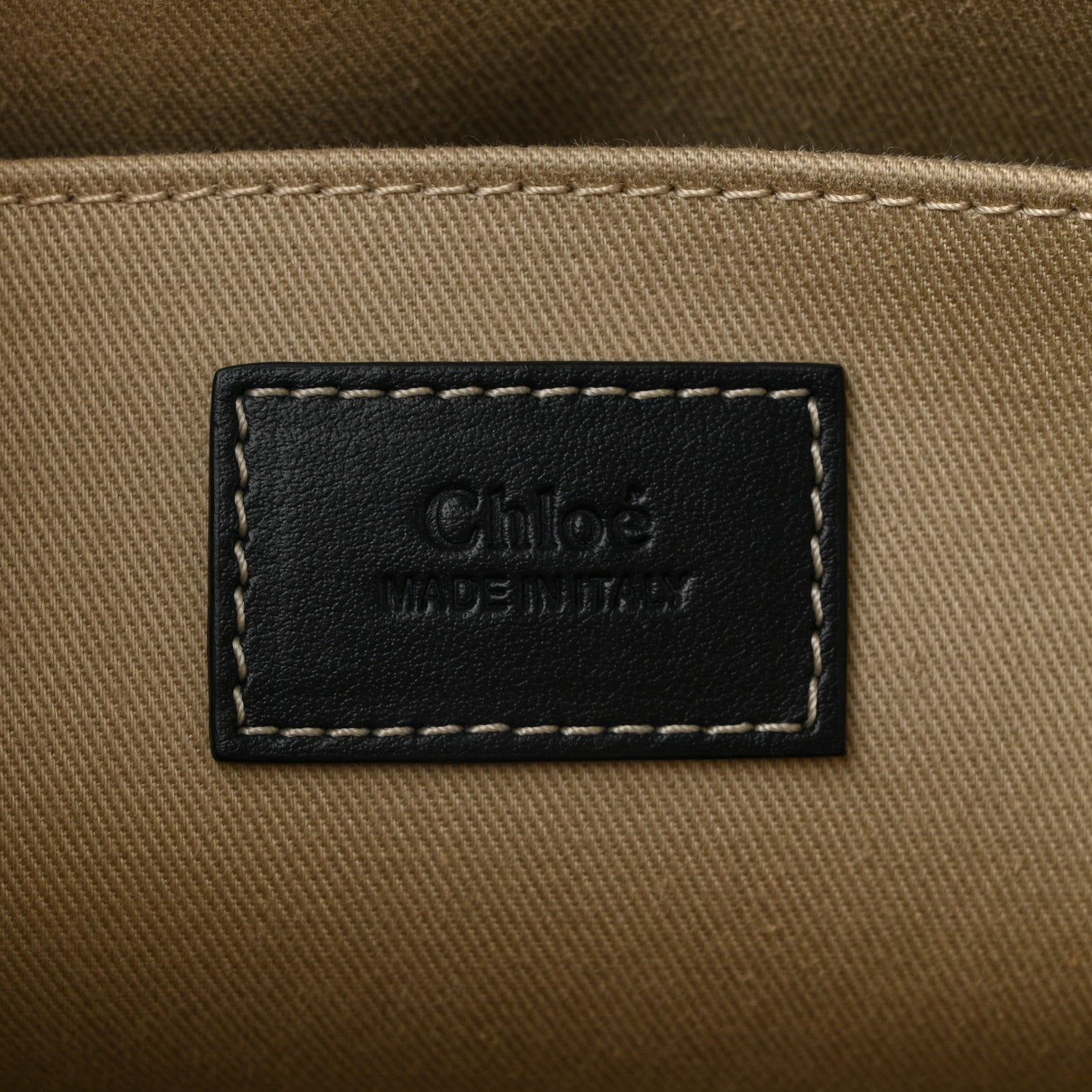 Cotton Calfskin Medium Woody Ribbon Tote Black Blue