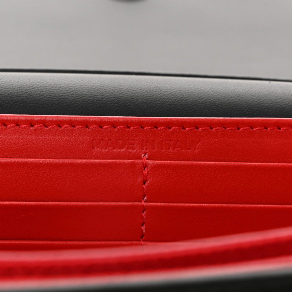 Calfskin Spikes Paloma Clutch Black