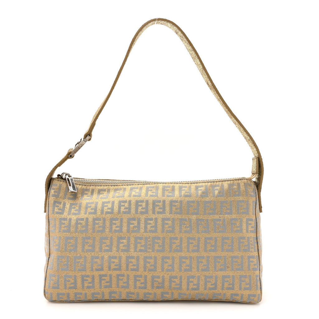 Metallic Jacquard Zucchino Pochette Oro Sabbia