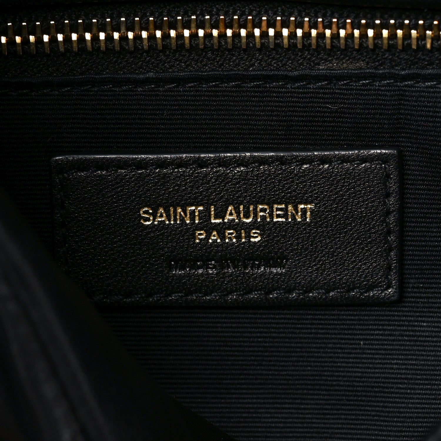 Lambskin Quilted Toy Loulou Puffer Monogram Chain Satchel Black