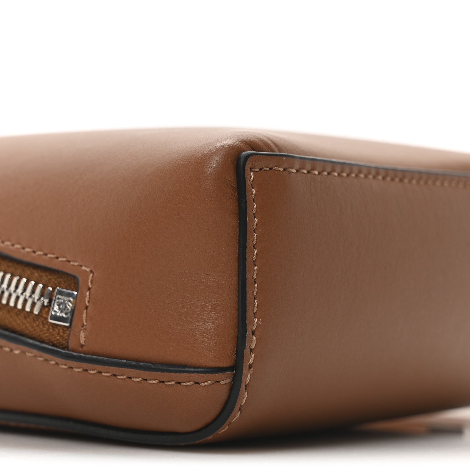 Classic Calfskin Anagram Box Crossbody Tan