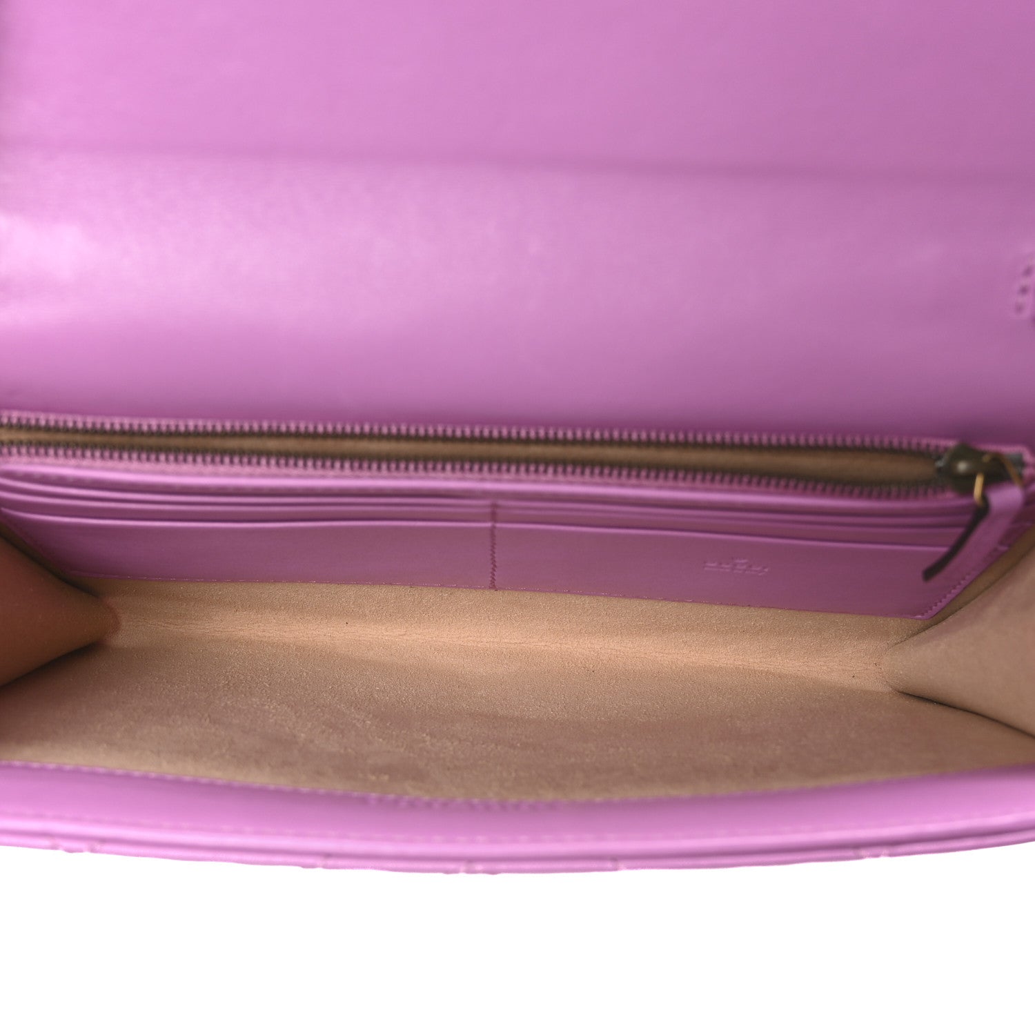 Calfskin Matelasse Mini GG Marmont Chain Wallet Candy Mousse