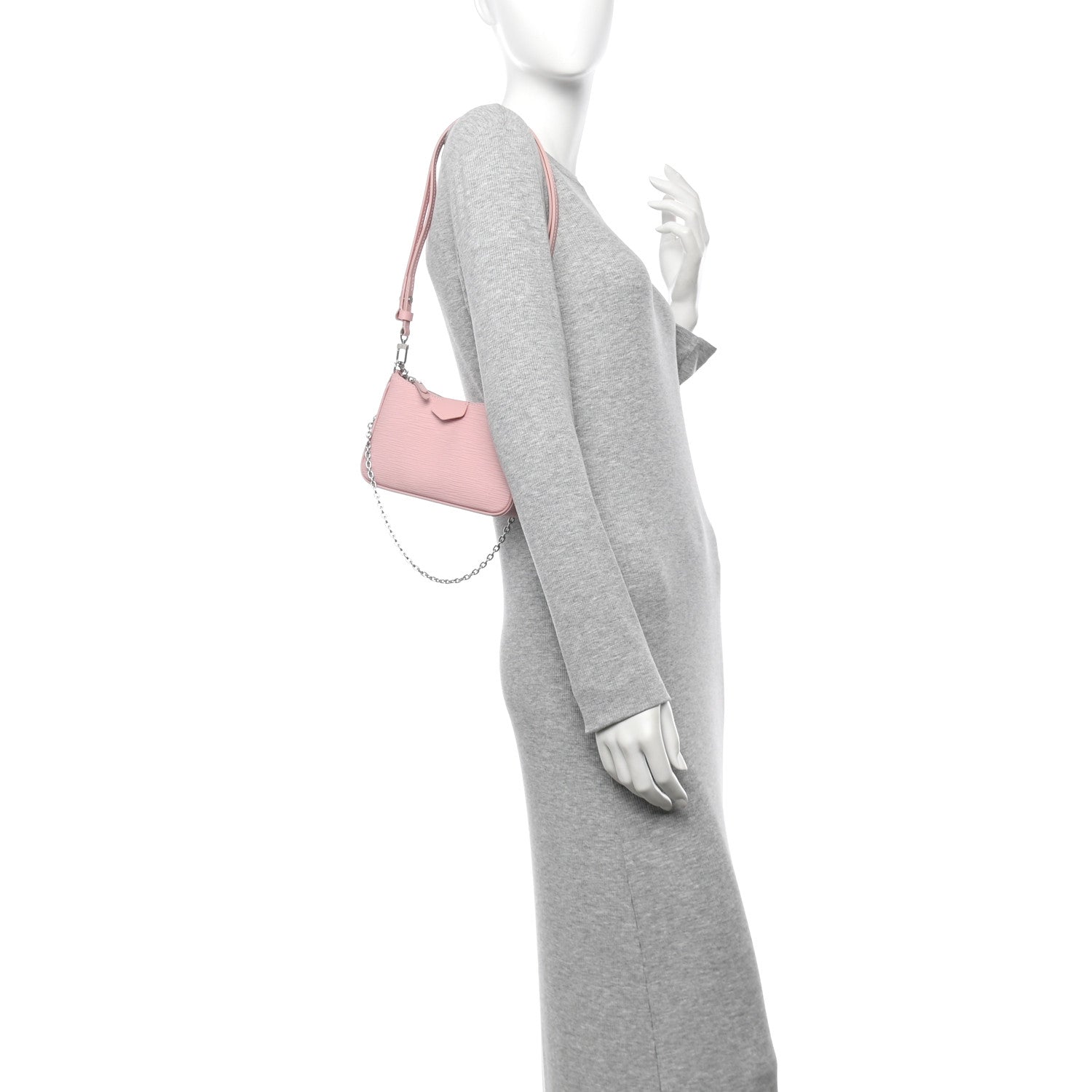 Epi Easy Pouch On Strap Rose Ballerine